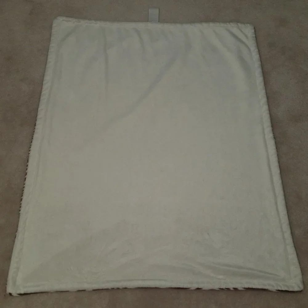 Sadie & Scout Tiger Animal Print Fleece Baby Blanket Lovey Soft 30
